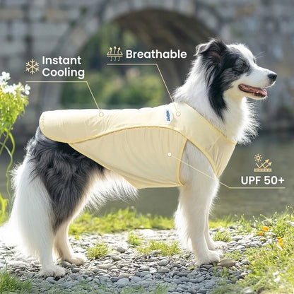Cooling Vest for Large Dogs: UPF 50+ Sun Protection and Breathable Summer Shirt for Indoor and Outdoor Use
