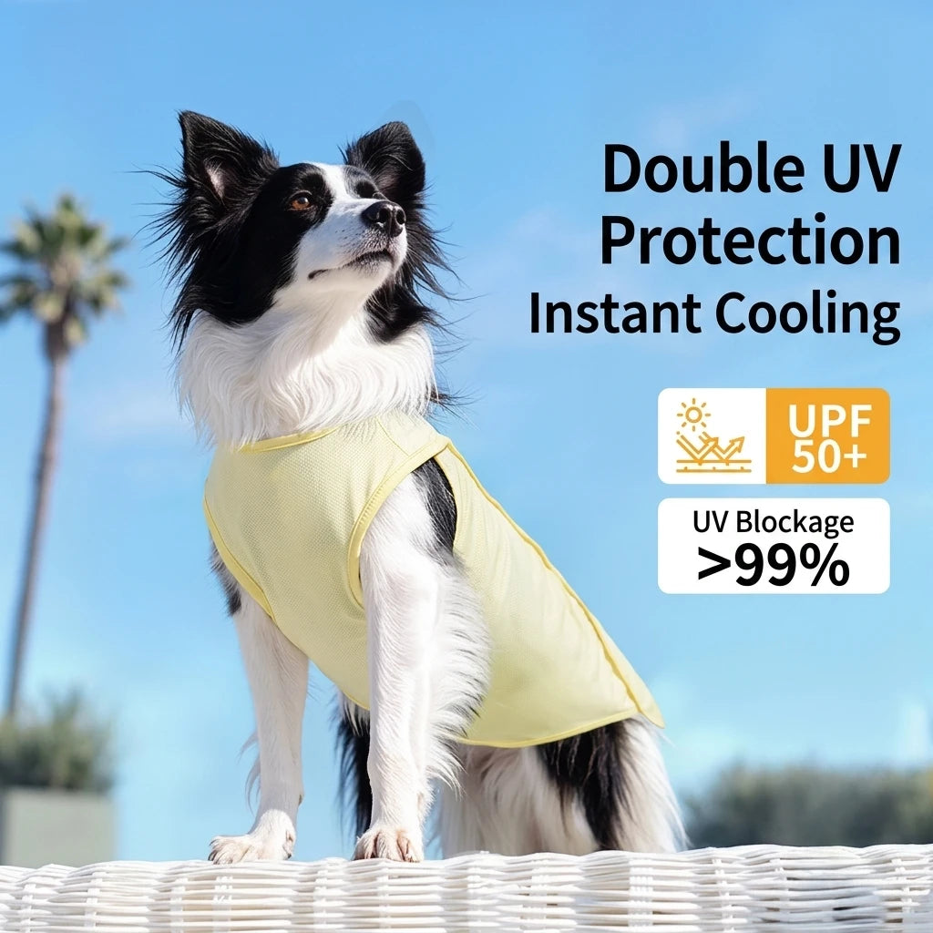 Cooling Vest for Large Dogs: UPF 50+ Sun Protection and Breathable Summer Shirt for Indoor and Outdoor Use