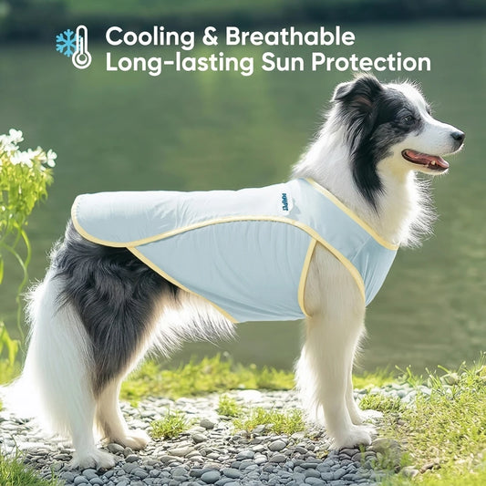 Cooling Vest for Large Dogs: UPF 50+ Sun Protection and Breathable Summer Shirt for Indoor and Outdoor Use