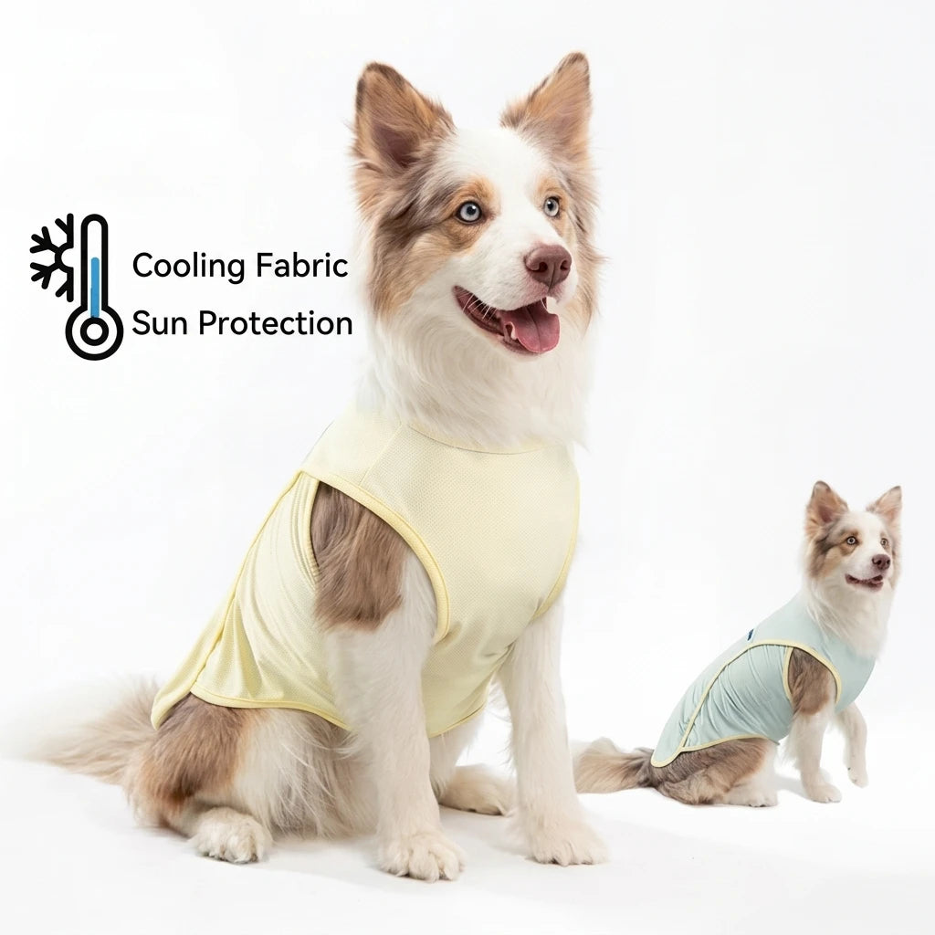 Cooling Vest for Large Dogs: UPF 50+ Sun Protection and Breathable Summer Shirt for Indoor and Outdoor Use